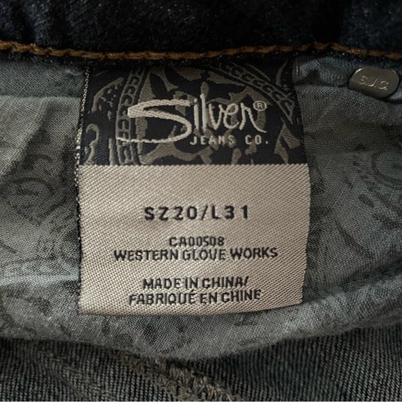Silver Frances -18 jean size S22/L30 - Picture 6 of 9